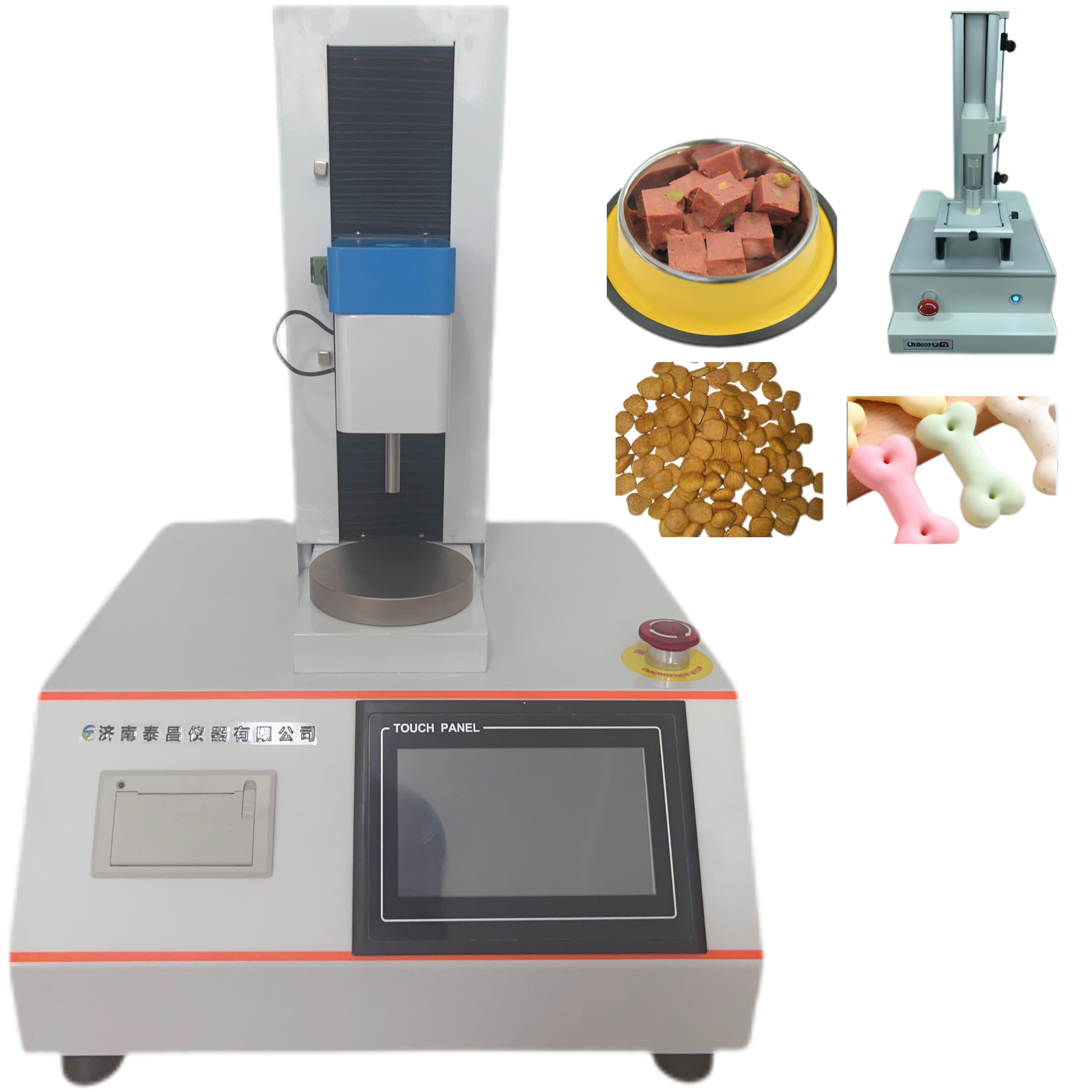 貓糧和狗糧的硬度 磨牙小饅頭的破裂強度 寵物餅干的硬度和脆性 潔齒棒的硬度、脆性和斷裂強度 果凍和布丁的彈性、Q 性 罐頭樣品或者香腸、火腿腸的硬度、彈性、回 復(fù)性、粘性和咀嚼性等指標(biāo)